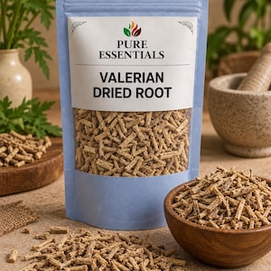 Indisk valeriana torkad rot Tagar Valeriana Officinalis Hel torkad rot Botanisk ört Etiskt ursprung från Indien