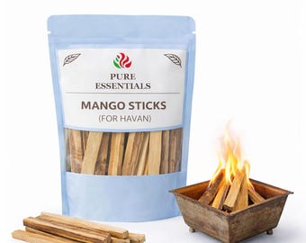 Mango Wood Havan Sticks for Puja Rituals, Natural Samidha Sticks (Yagna)