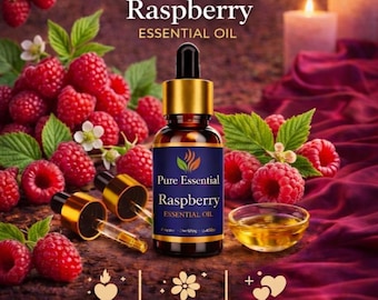 Pure Essential Raspberry Fragrance Oil – Sweet Berry Aroma for Diffusers, Candles, Soap