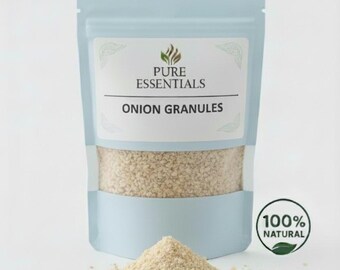 Onion Granules | Premium Dried Onion Granules | Pure & Natural Kitchen Spice | Fresh Aroma | Culinary Grade Onion Seasoning