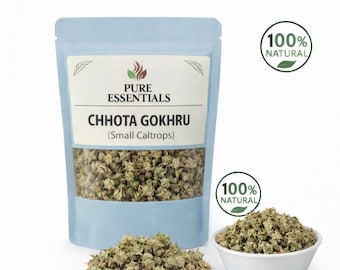 Chhota Gokhru Whole | Dried Gokhru Fruit | Traditional Botanical Supply | Pure Essential