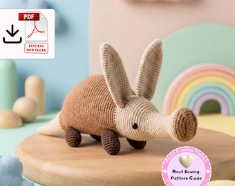 Amigurumi Crochet Pattern PDF - Digital Antony the Anteater Amigurumi (ENGLISH ONLY)