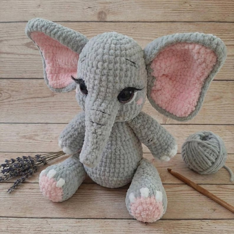 Elephant Crochet Pattern PDF – Handmade Plush Toy Guide for Beginners image 8