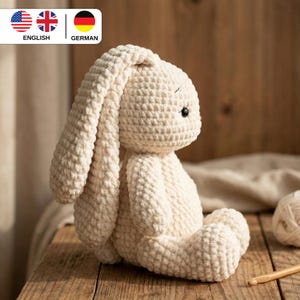 Crochet Pattern Bunny PDF, Amigurumi Bunny Pattern Toys, Rabbit crochet pattern for Beginners, Easter Bunny Crochet, Crochet Rabbit Pattern image 3