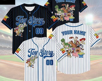 Custom Toy Story Baseball Jersey, Personalized Disney Toy Story Shirt, Disney Baseball Team Outfit, Gift For Fans