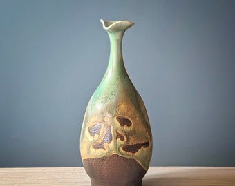 Copper green vase