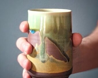 Copper green handwarmer cup