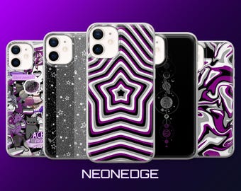 Asexual Phone Case Aromantic Cynical Love Cover for iPhone 17Pro, 16, 15, 14, 13, 12, Samsung S26, S25, S24, S23, A17, A57, A37 Pixel 10, 9