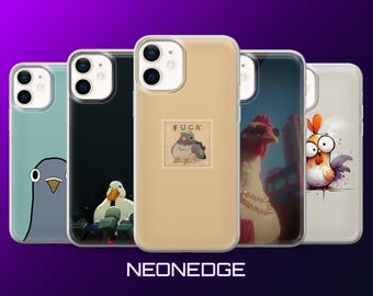 Funny Goose Phone Case Meme Bird Duck MagSafe Cover for iPhone 17Pro, 16, 15, 14, 13, Samsung S26, S25, S24, S23, A17, A57, A37 Pixel 10, 9