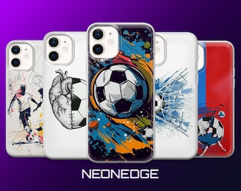 Football Phone Case Soccer Sports MagSafe Cover for iPhone 17Pro, 16, 15, 14, 13, Samsung S26, S25, S24, S23, A17, A57, A37 Pixel 10, 9