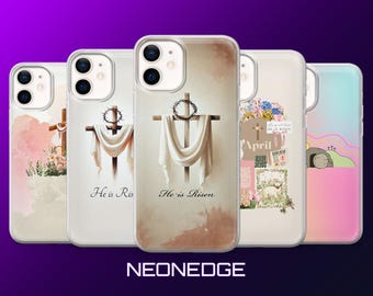 Easter Christian Phone Case God Jesus Cover for iPhone 17Pro, 16, 15, 14, 13, 12, Samsung S26, S25, S24, S23, A17, A57, A37 Pixel 10, 9