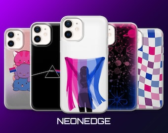 Bisexual Phone Case LGBTQ Bi Pride Cover for iPhone 17Pro, 16, 15, 14, 13, 12, Samsung S26, S25, S24, S23, A17, A57, A37 Pixel 10, 9