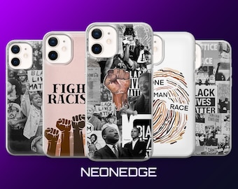 Racism Phone Case Equality BIPOC Cover for iPhone 17Pro, 16, 15, 14, 13, 12, Samsung S26, S25, S24, S23, A17, A57, A37 Pixel 10, 9