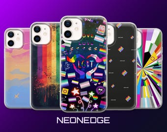 Pride Flags Phone Case Bi Gay LGBTQ Cover for iPhone 17Pro, 16, 15, 14, 13, 12, Samsung S26, S25, S24, S23, A17, A57, A37 Pixel 10, 9