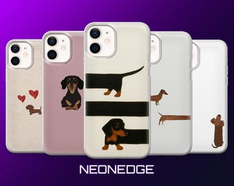 Dachshund Phone Case Wiener Sausage Dog Cover for iPhone 17Pro, 16, 15, 14, 13, 12, Samsung S26, S25, S24, S23, A17, A57, A37 Pixel 10, 9
