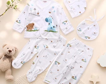 Handmade Newborn Outfit coming home outfit baby shower gift newborn photoshoot outfit baby shower gift knit baby clothes 0-3M outfit