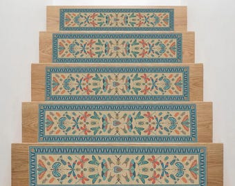 Vintage Insect Stair Treads, Non Slip Beetle Stair Runner, Dark Academia Butterfly Rug, Maximalist Moth Step Mats, Eclectic Home Decor Gift