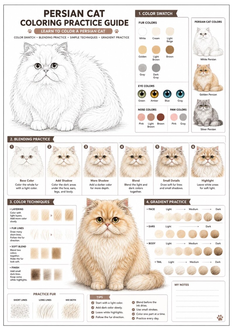 Copic Marker Coloring Book Autumn Fashion Blending Practice Stylish ...