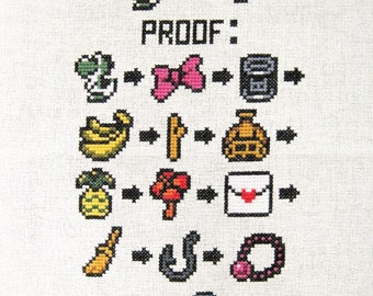 Legend of Zelda - Link's Awakening - Trading Sequence -  Cross Stitch PATTERN