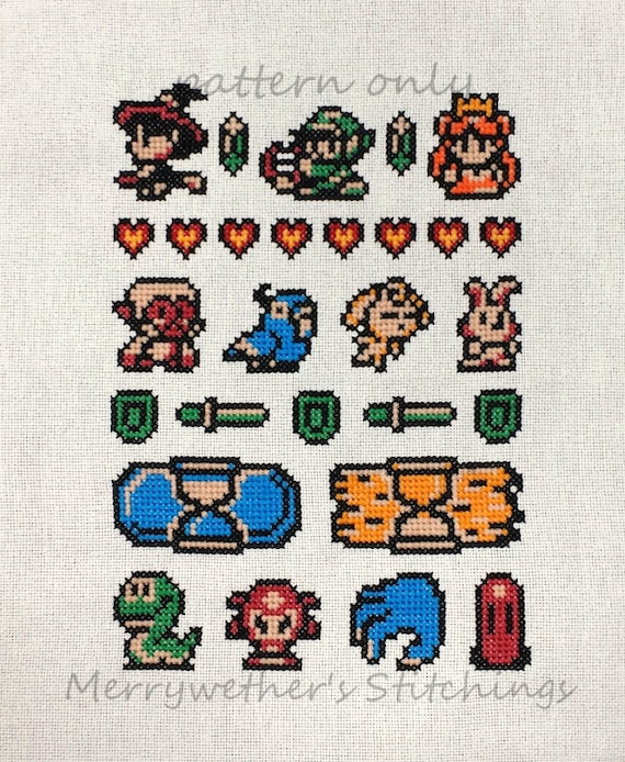 Legend of Zelda - Oracle of Ages Sampler - Cross Stitch PATTERN - Etsy