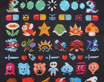 NES Band Sampler Cross Stitch PATTERN