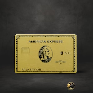 Custom Metal Amex Card - Etsy
