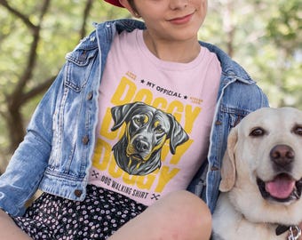 Chemise officielle de promenade pour chiens pour les amoureux des chiens | Papa chien | Maman chien | Toutou Toutou