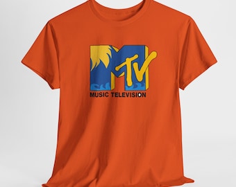 T-shirt rétro avec logo MTV | T-shirt pour télévision musicale des années 90