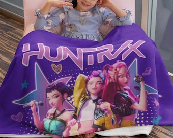 Couverture Huntrix Kids - Couverture Huntrix KPOP Demon Hunter - Couverture Zoe Huntrix - Huntr/x Girls - Couverture Zoey Mira Rumi