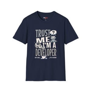 Camiseta para Desenvolvedor/Programador | Camiseta Divertida para Programador | Camiseta Nerd/Geek - Confie em Mim, Sou um Desenvolvedor imagem 9