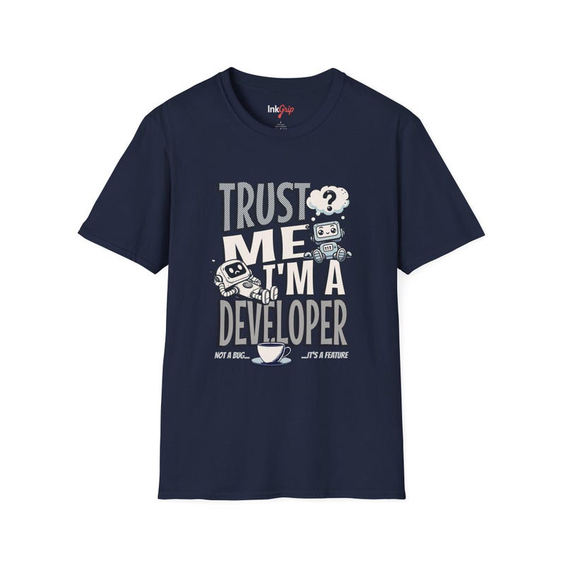 Camiseta para Desenvolvedor/Programador | Camiseta Divertida para Programador | Camiseta Nerd/Geek - Confie em Mim, Sou um Desenvolvedor imagem 9