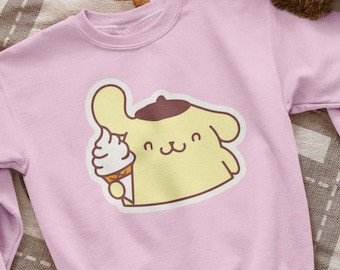 Sweat-shirt Pompompurin pour enfants | Chemise Sanrio pour enfants | Sweat-shirt mignon pour enfants