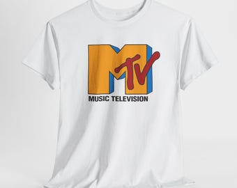 T-shirt avec logo MTV | T-shirt de télévision de musique rétro