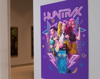 Poster Huntrix - Poster Huntrix KPOP Demon Hunters - Poster Zoe Huntrix - Poster Huntr/x Girls - Poster Mira Rumi Zoey