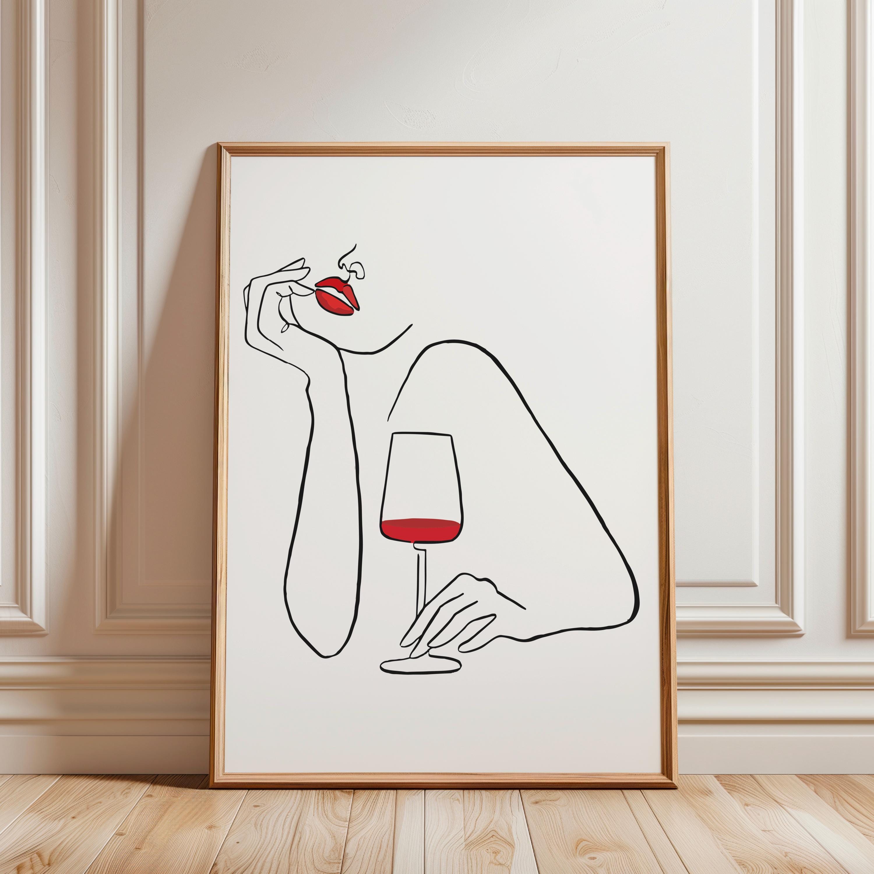 Tekening uit 1 lijn - Etsy België, image size:3000x3000