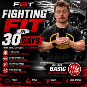 Desafio de treino para lutadores, plano de condicionamento físico para boxe, programa de treinamento para iniciantes, rotina de exercícios para homens, exercícios em casa, download de PDF de MMA, peso corporal.