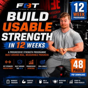 Strength Training Program Gym Workout Plan Progressive Overload Schedule 12 Week Pdf Digital Tracker Fitness Planner Weight Lifting Beginner