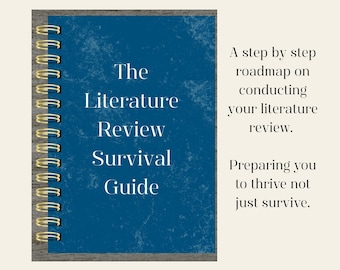 Literatur-Review-Plan für PhD-Studenten | Digital bearbeitbarer Akademischer Planer | Suchstrategie, Rahmengerüste, Synthese & Schreibanleitung