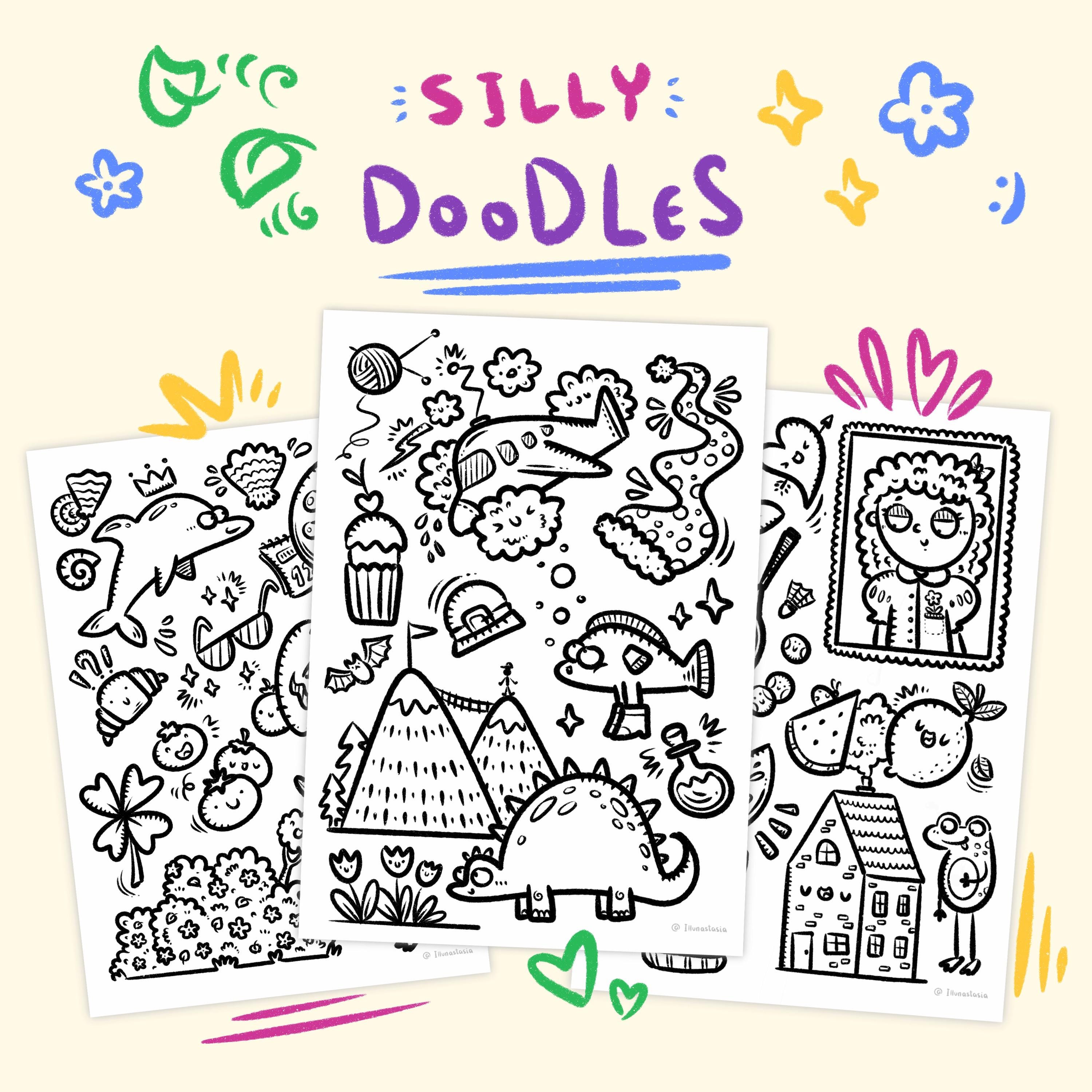 Drawholic Coloring Pages Doodle Coloring Pages | Hand-drawn Coloring Page | Printable Relaxing ...