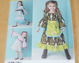 Simplicity 1595 Girls Top and Skirt Pattern: Size 3-8 (Uncut)