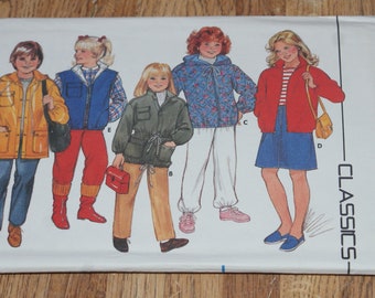 Retired UNCUT Butterick  Classics Childs Jacket Vest Pattern 6804 Size 12 - 14