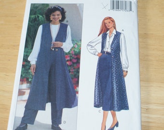 Vintage Retired Uncut Butterick  Misses / Petite Vest, Skirt and Pants Patterm 3018 Size6, 8, 10 , Fast & Easy