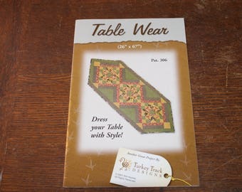 Table Runner Quilt Pattern: Table Wear Design (26" x 67")