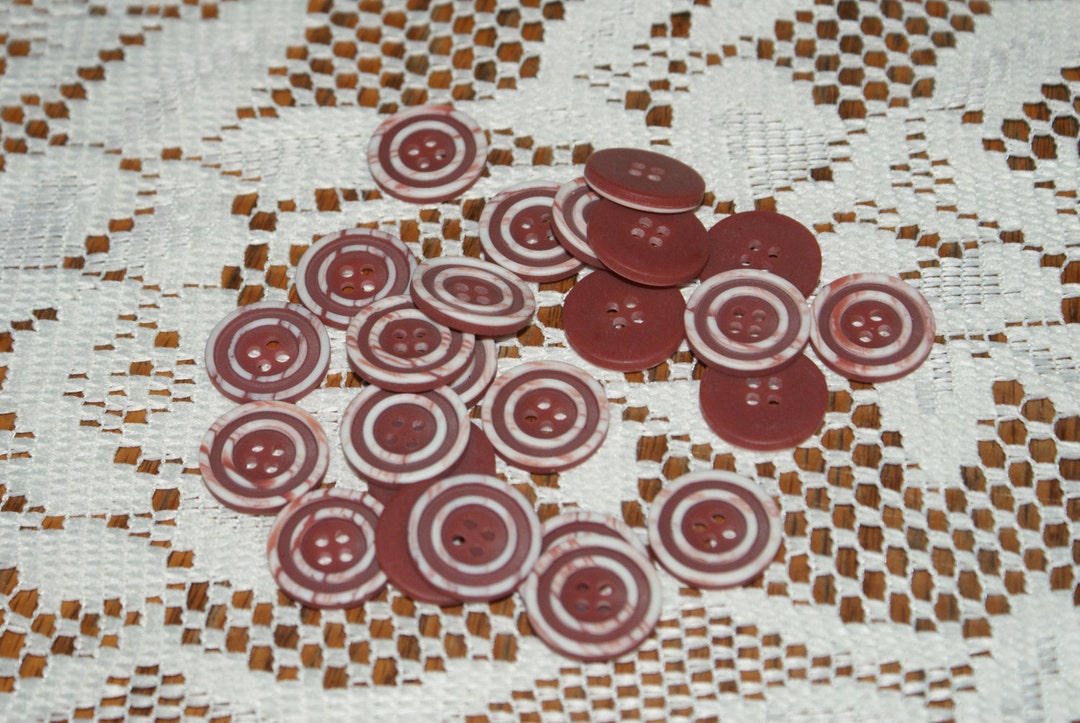 Bulk 25 Matching Brick Rust Marble Four Hole Buttons 7/8 Lot 1689 - Etsy