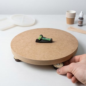 Verstellbarer Nivelliertisch für Epoxidharz-Projekte, Plattform mit Wasserwaage