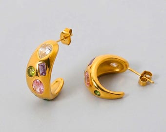 Shell Pearl Drop Earrings, Freshwater Pearl Chain Dangle Earrings, Elegant Beach Inspired Jewelry, Gift for Her