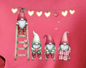 Whimsical Gnome Sweatshirt, Cozy Cottagecore Crewneck, Pastel Gnome Shirt, Everyday Aesthetic Sweat, Soft Fantasy Sweat, Kawaii Gnome Top