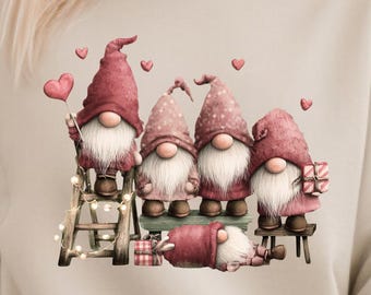 Whimsical Gnome Sweatshirt, Cozy Cottagecore Crewneck, Kawaii Gnome Shirt, Soft Fantasy Sweat, Everyday Aesthetic Top, Cute Cozy Gnome Gift