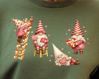 Whimsical Gnome Sweatshirt, Cozy Cottagecore Crewneck,Soft Fantasy Sweatshirt, Everyday Aesthetic Top, Cute Cozy Gnome Gift