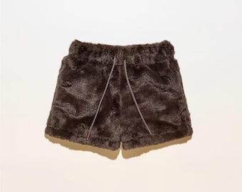 Fluffy Fur Teddy Cloud Shorts (adult Unisex) - Etsy